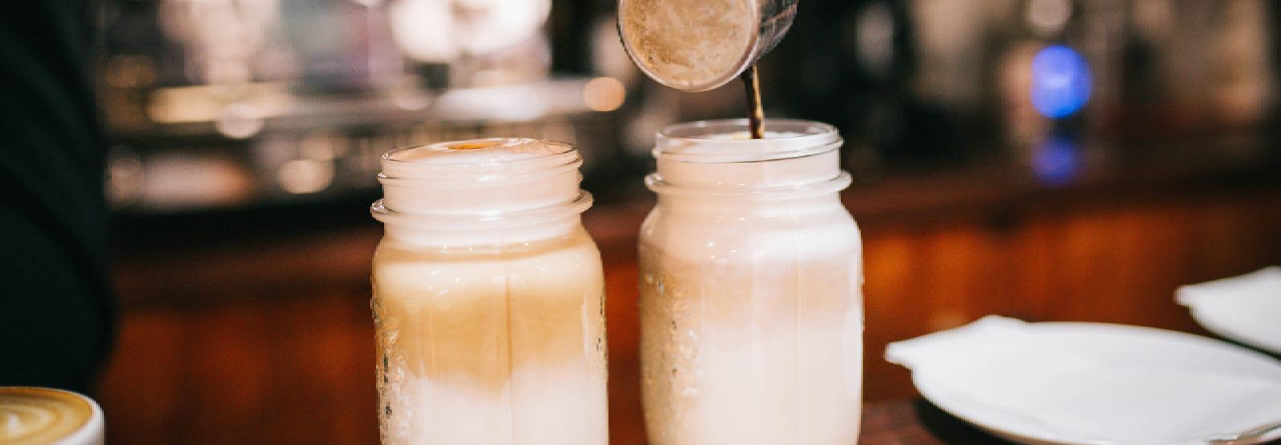 Het recept voor latte macchiato