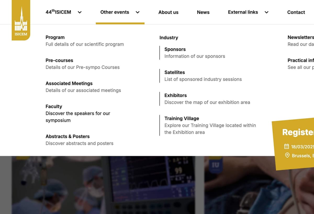 A clear website for a complex organization